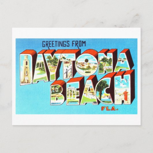  groeten uit Daytona Beach, Florida Briefkaart (Voorkant)