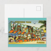 Groeten uit Daytona Beach Florida Revel Briefkaart (Voorkant / Achterkant)