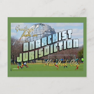 Groeten uit de Anarchist New York City! Briefkaart