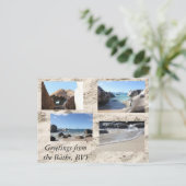 Groeten uit de Baden, Britse Maagdeneilanden Briefkaart (Staand voorkant)