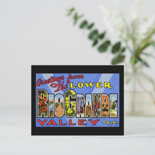 Groeten uit de benedenloop van de Rio Grande Valle Briefkaart (Staand voorkant)