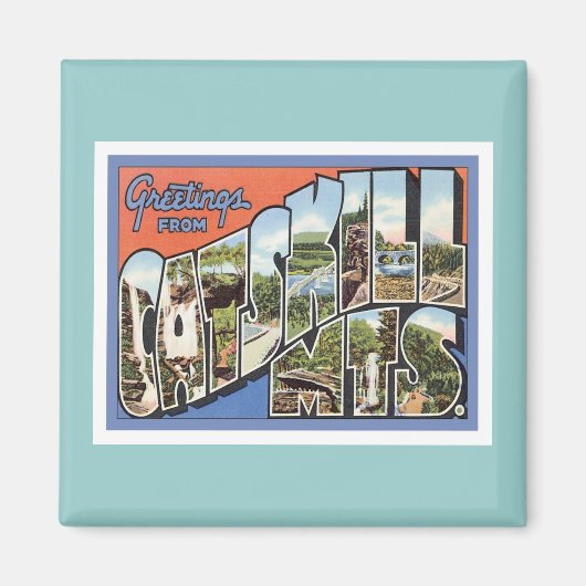 Groeten uit de bergen van Catskills Magneet (Voorkant)