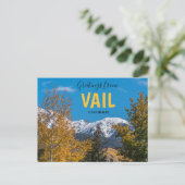 Groeten uit de bergen van het Briefkaart Vail Colo (Staand voorkant)