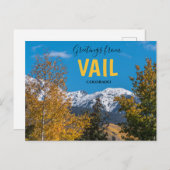 Groeten uit de bergen van het Briefkaart Vail Colo (Voorkant / Achterkant)