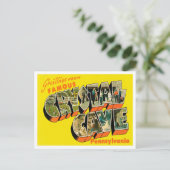 Groeten uit de beroemde Crystal Cave uit Pennsylva Briefkaart (Staand voorkant)