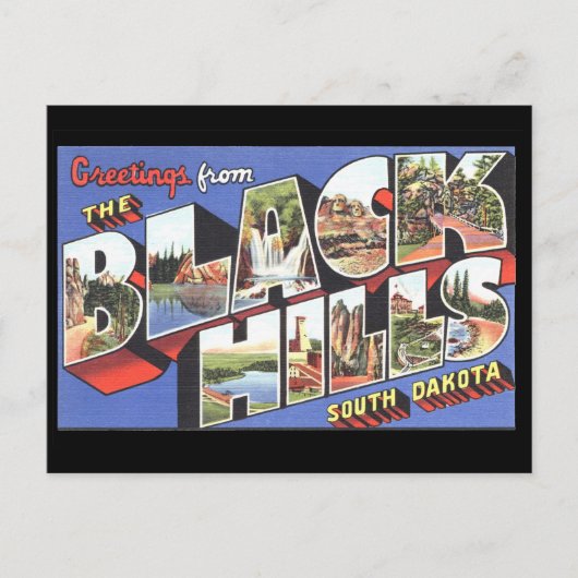 Groeten uit de Black Hills South Dakota Briefkaart (Voorkant)