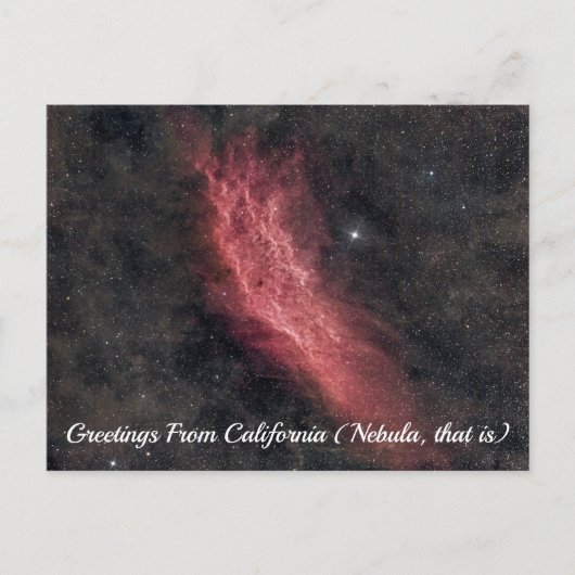 Groeten uit de California Nebula Briefkaart (Voorkant)