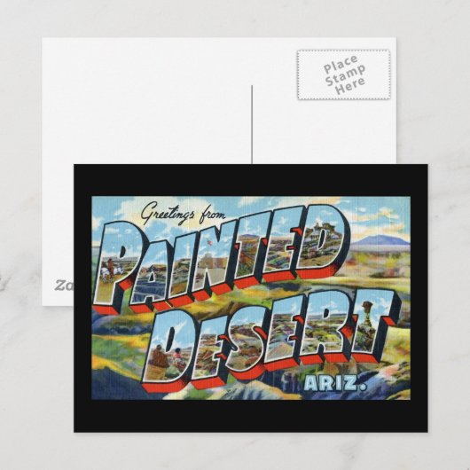 Groeten uit de gefinteerde woestijn Arizona Briefkaart (Voorkant / Achterkant)
