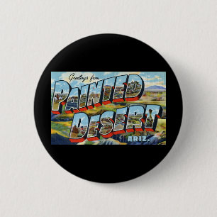 Groeten uit de gefinteerde woestijn Arizona Ronde Button 5,7 Cm