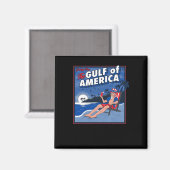 Groeten uit de Golf van Amerika Magneet (Voorkant / Achterkant)