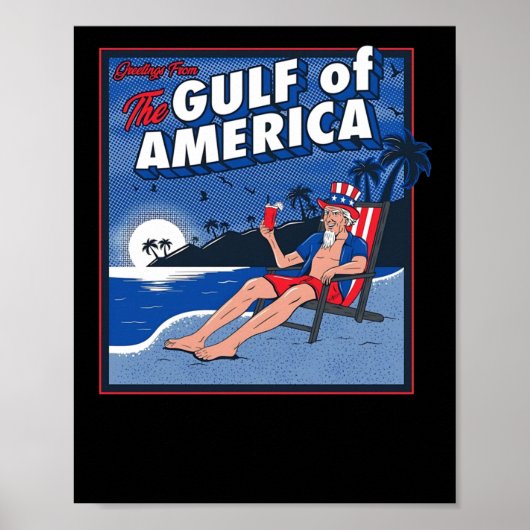 Groeten uit de Golf van Amerika Poster (Voorkant)