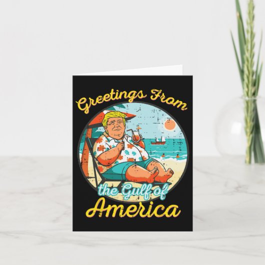 Groeten uit de Golf van Amerika Strand Grappig Kaart (Voorkant)