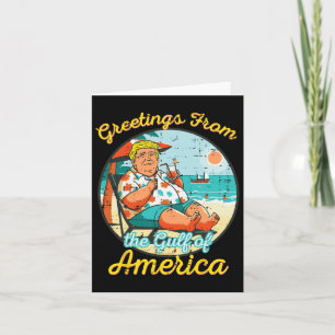 Groeten uit de Golf van Amerika Strand Grappig Kaart