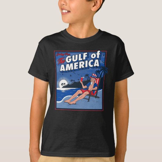 Groeten uit de Golf van Amerika T-shirt (Voorkant)