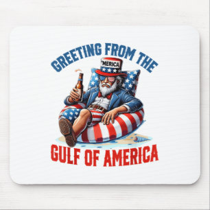 Groeten uit de Golf van Amerika Trump Patrio Muismat