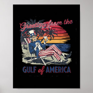 Groeten uit de Golf van Amerika Trump Patrio Poster
