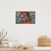 Groeten uit de Golfkust Poster (Keuken)