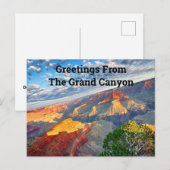 Groeten uit de Grand Canyon Briefkaart (Voorkant / Achterkant)