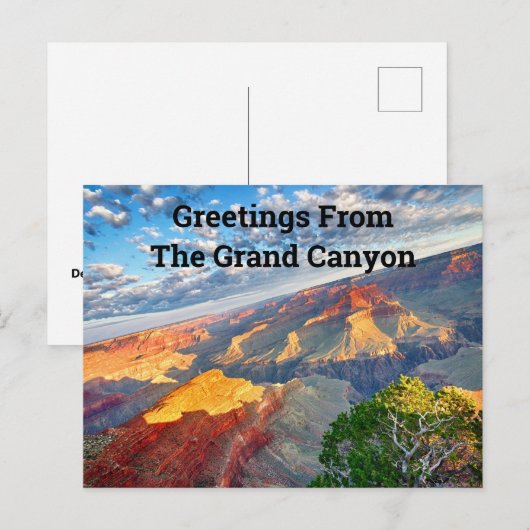 Groeten uit de Grand Canyon Briefkaart (Voorkant / Achterkant)