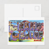  groeten uit de Grand Canyon in Arizona Briefkaart (Voorkant / Achterkant)