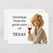 Groeten uit de grote staat Texas Briefkaart (Voorkant / Achterkant)