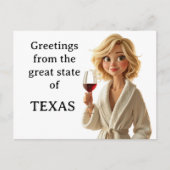 Groeten uit de grote staat Texas Briefkaart (Voorkant)