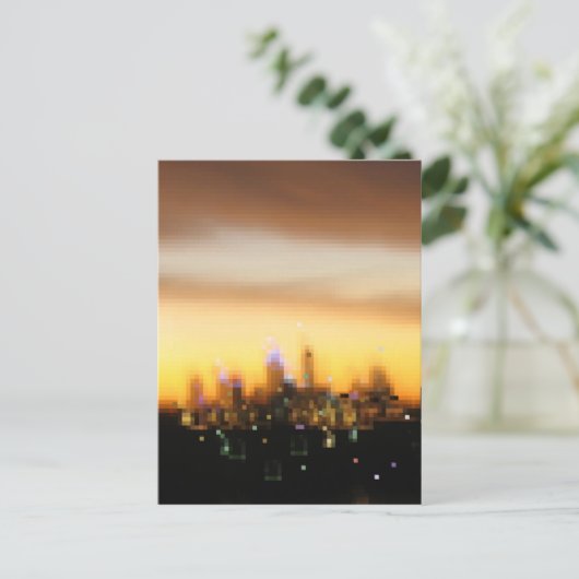 groeten uit de grote stad briefkaart (Staand voorkant)