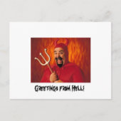 Groeten uit de hel! briefkaart (Voorkant)