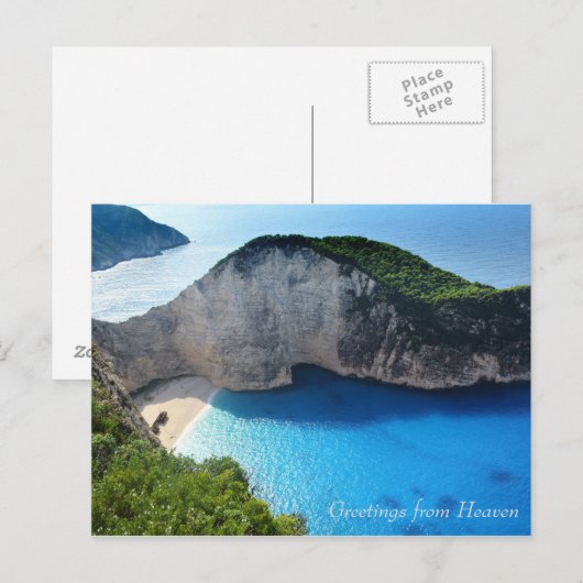 Groeten uit de hemel briefkaart (Voorkant / Achterkant)