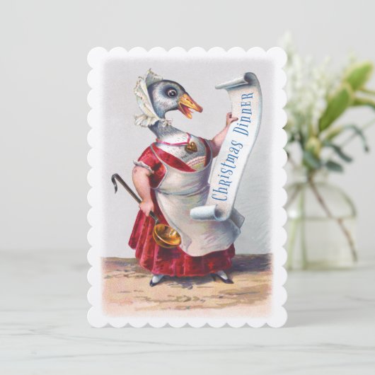 Groeten uit de Holiday Goose Kaart (Staand voorkant)