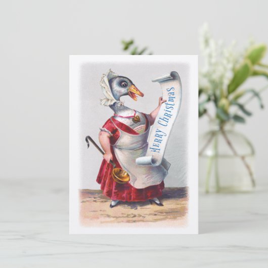 Groeten uit de Holiday Goose Kaart (Staand voorkant)