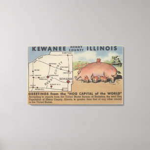 Groeten uit de hoofdstad van de wereld canvas afdruk