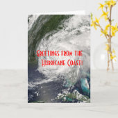 Groeten uit de Hurricane Coast! Kaart (Gele Bloem)