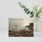 Groeten uit de kust van Maine Briefkaart (Staand voorkant)