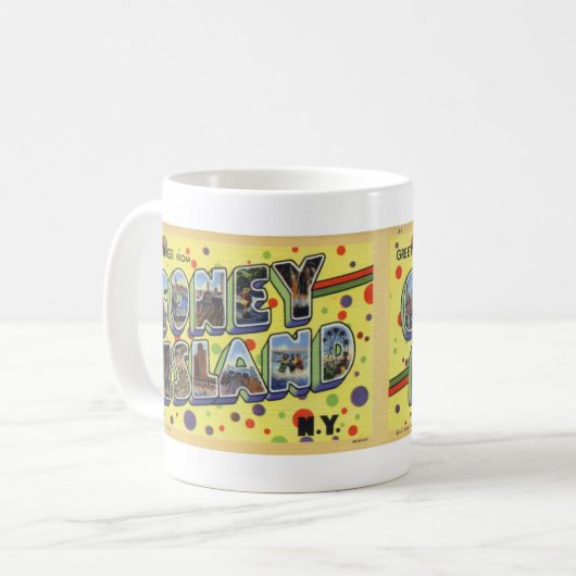 Groeten uit de Mok van het  Briefkaart van Coney I (Voorkant links)