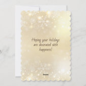 Groeten uit de naam Familie Flat Holiday Kaart (Achterkant)