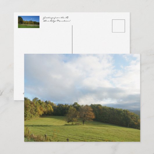 Groeten uit de NC Blue Ridge Mountains! Briefkaart (Voorkant / Achterkant)