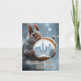 Groeten uit de New York Squirrel Kaart