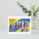  groeten uit de Ohio-reisposter Briefkaart (Staand voorkant)