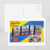  groeten uit de Ohio-reisposter Briefkaart (Voorkant / Achterkant)