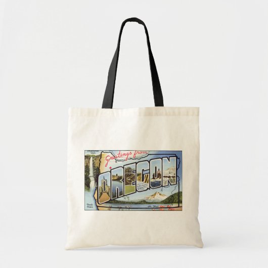 Groeten uit de Oregon Pacific Ocean, Tote Bag (Voorkant)