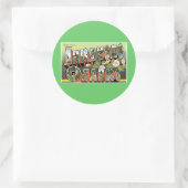 Groeten uit de Ozarks! Ronde Sticker (Tas)