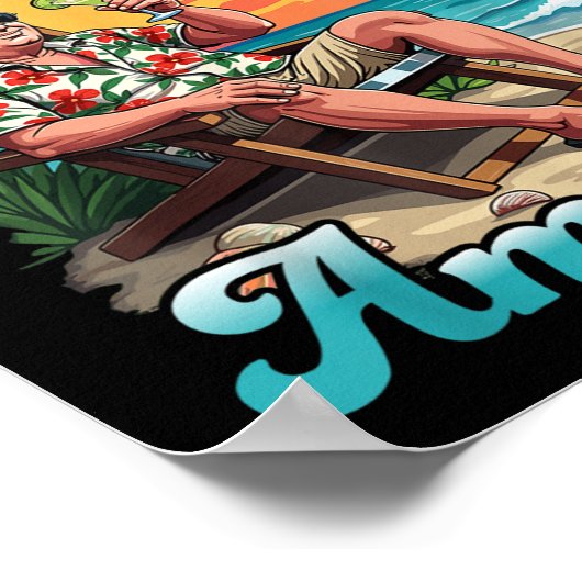 Groeten uit de patriottische Golf van de VS Poster (Hoek)