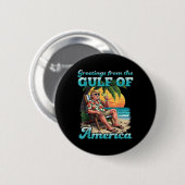Groeten uit de patriottische Golf van de VS Ronde Button 5,7 Cm (Voorkant /achterkant)