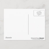 Groeten uit de Poconos. Chipmunk met gebarentaal Briefkaart (Achterkant)