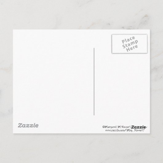 Groeten uit de Poconos. Chipmunk met gebarentaal Briefkaart (Achterkant)