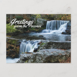 Groeten uit de Poconos. Fabrieksmatige Herfsten Briefkaart