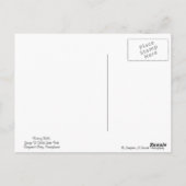 Groeten uit de Poconos. Fabrieksmatige Herfsten Briefkaart (Achterkant)