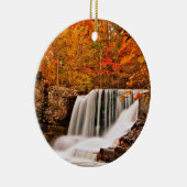 Groeten uit de Poconos!Herfsten in de fabriek in h Keramisch Ornament (Rechts)