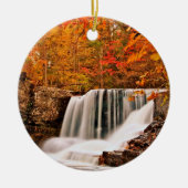 Groeten uit de Poconos!Herfsten in de fabriek in h Keramisch Ornament (Voorkant)